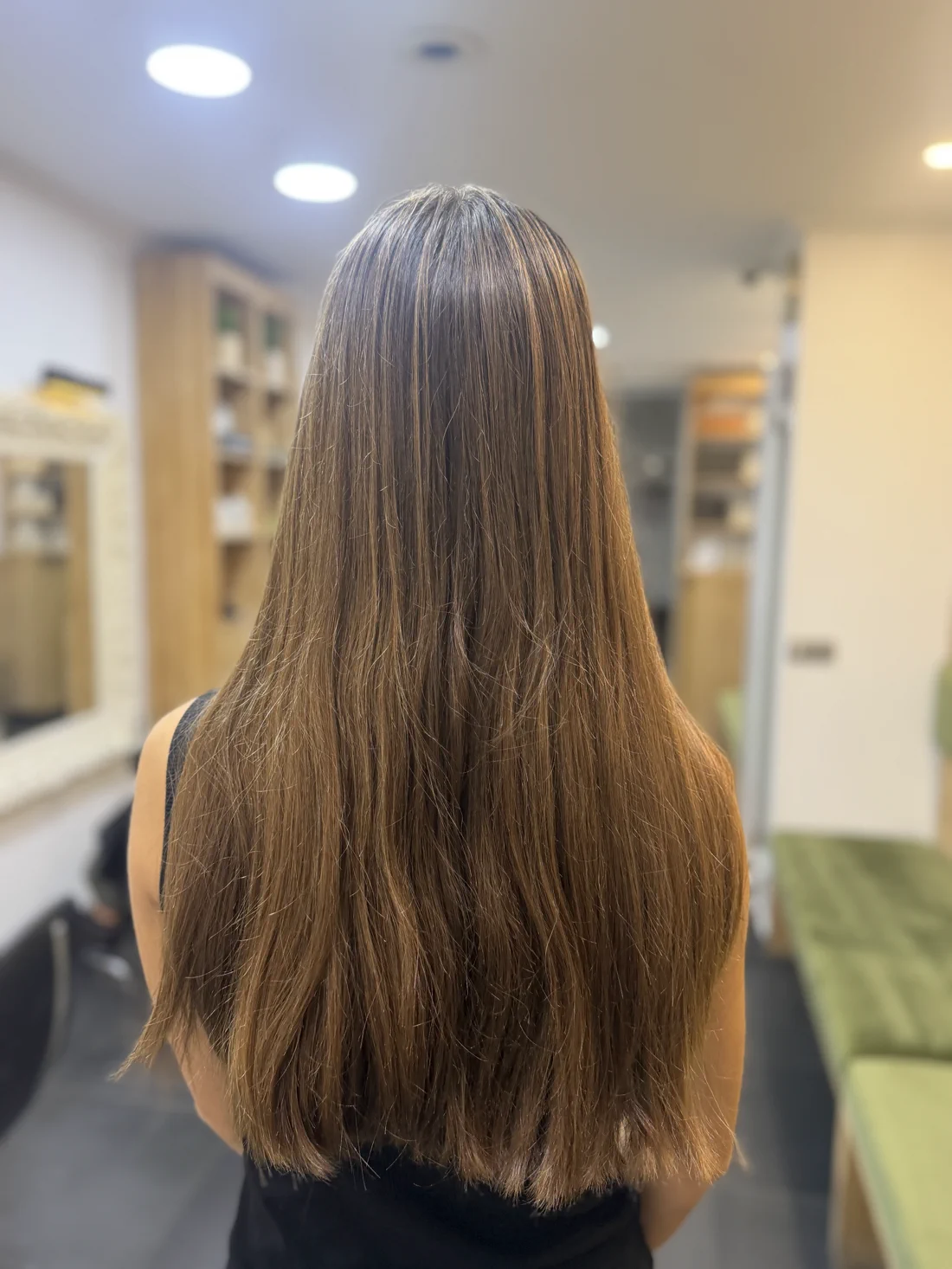 Lissage réalisé au salon