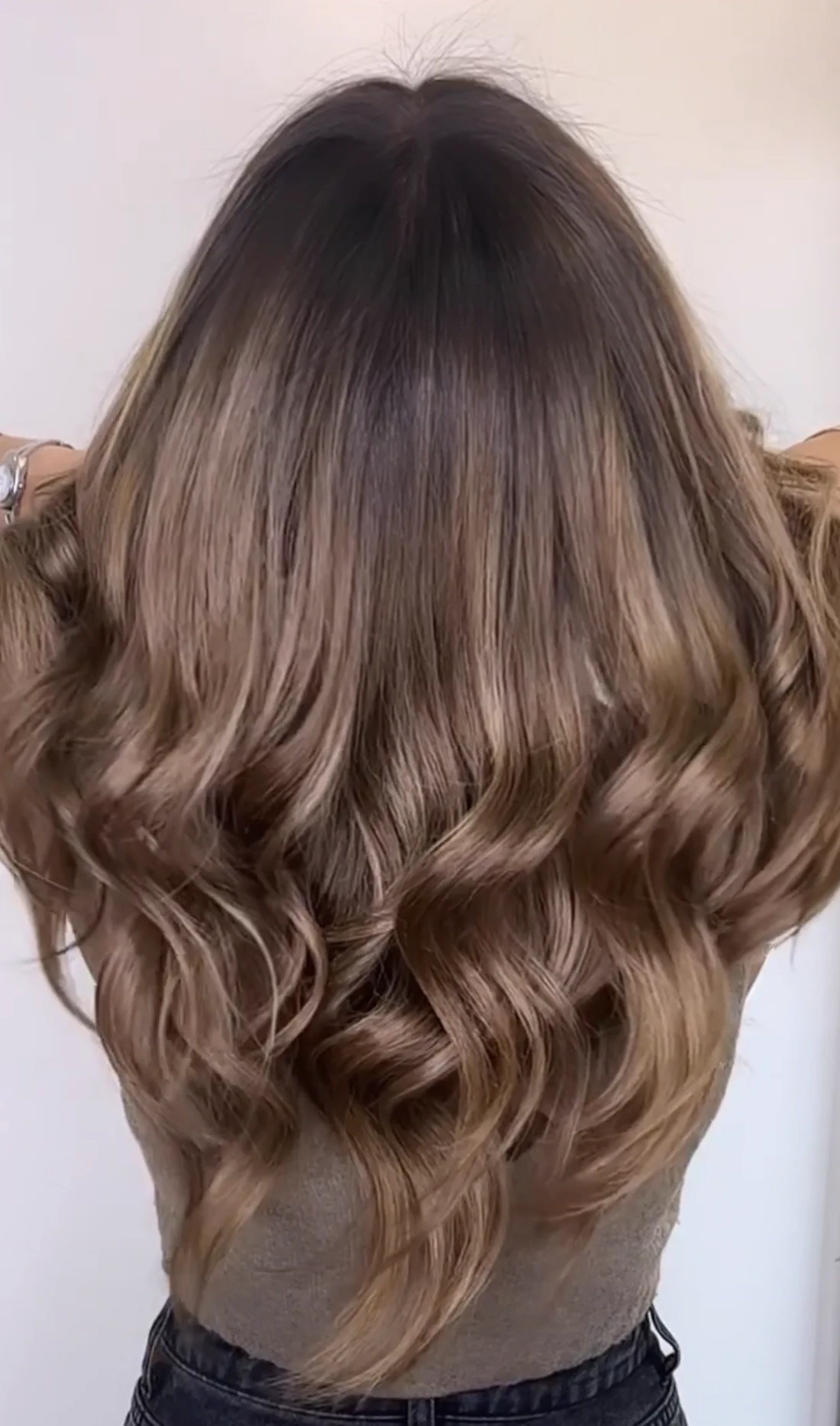 Ombré cuivré réalisé au salon